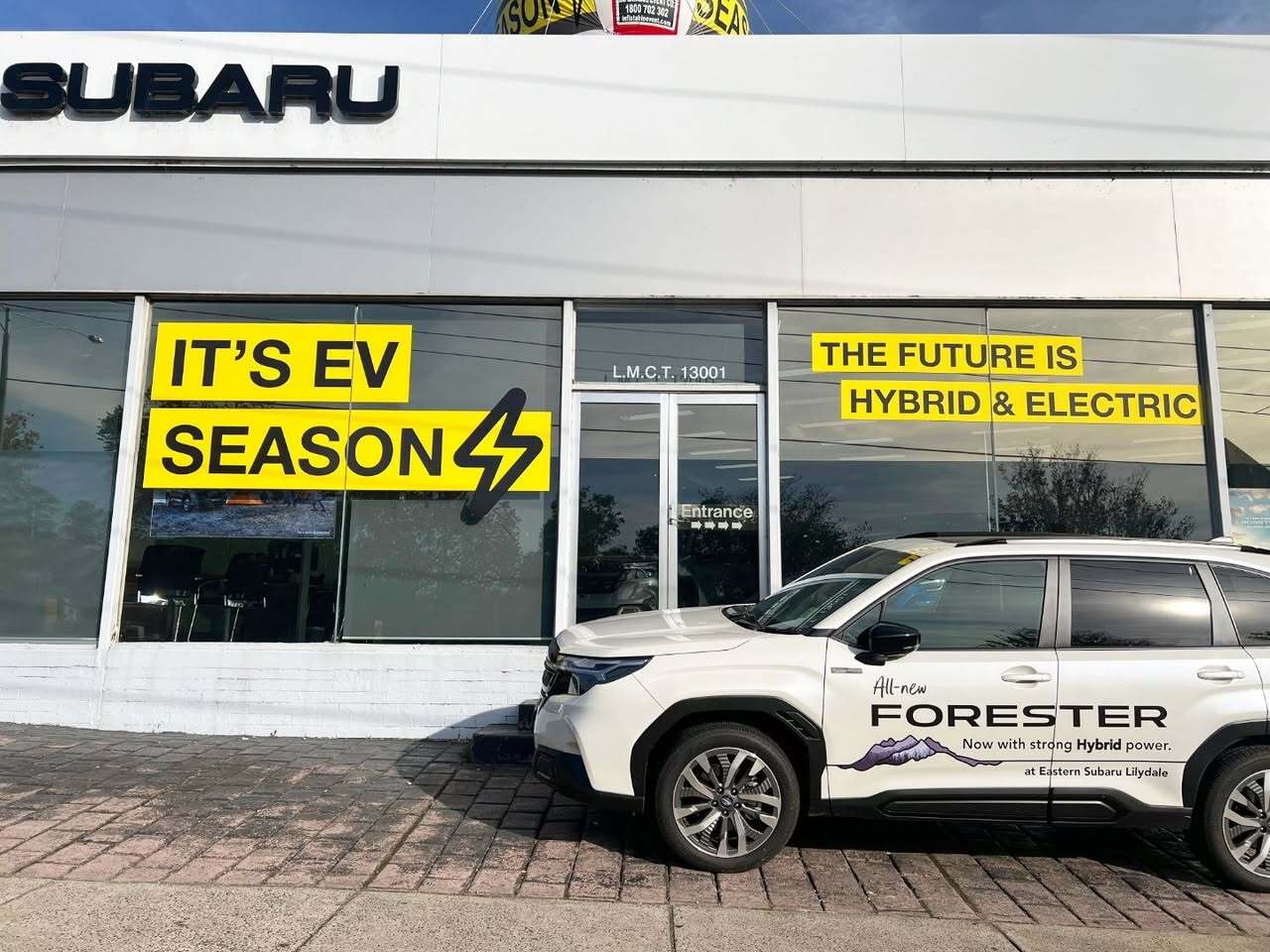 Promotional Window Graphics for Subaru