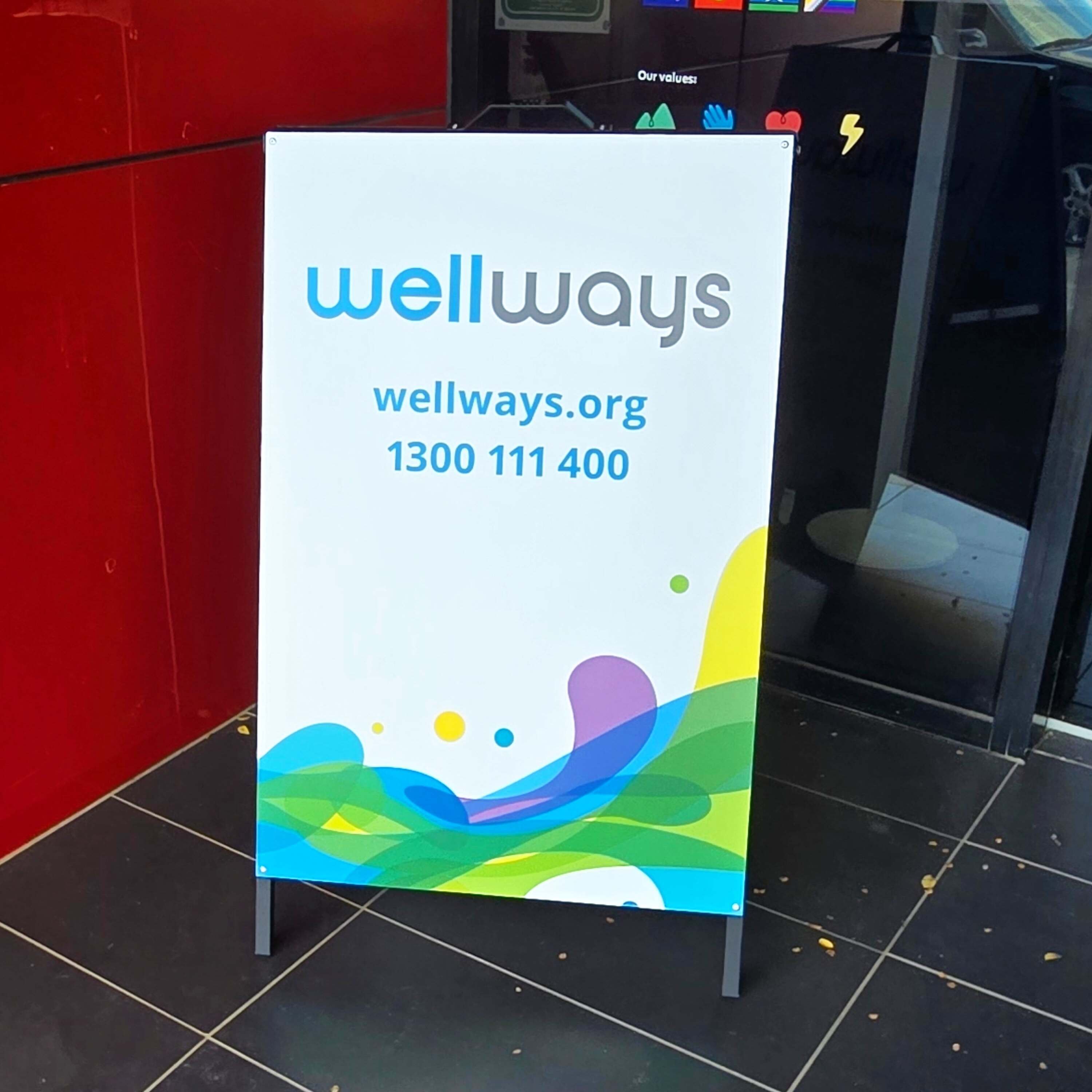 Window Graphics for New Office for Wellways