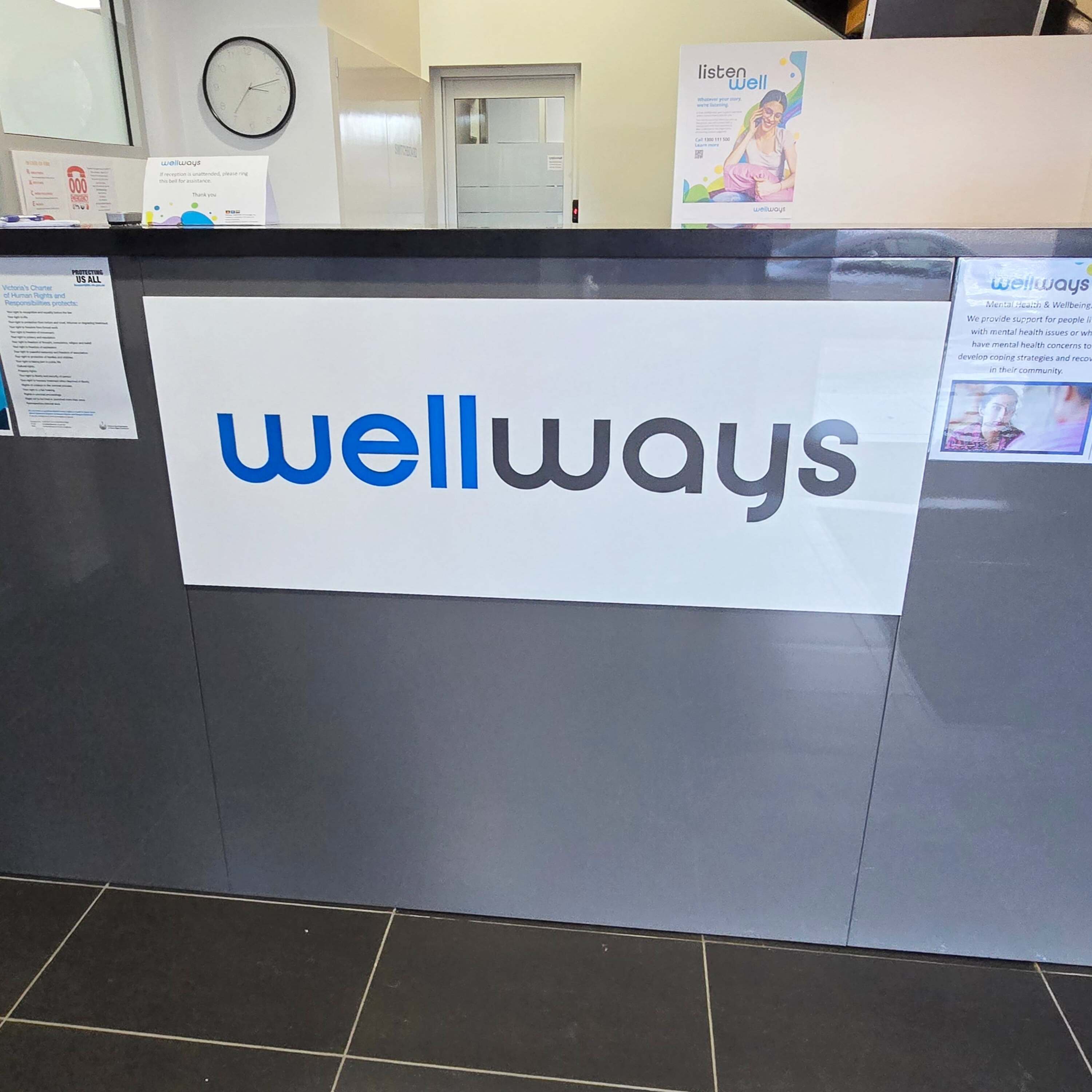 Window Graphics for New Office for Wellways