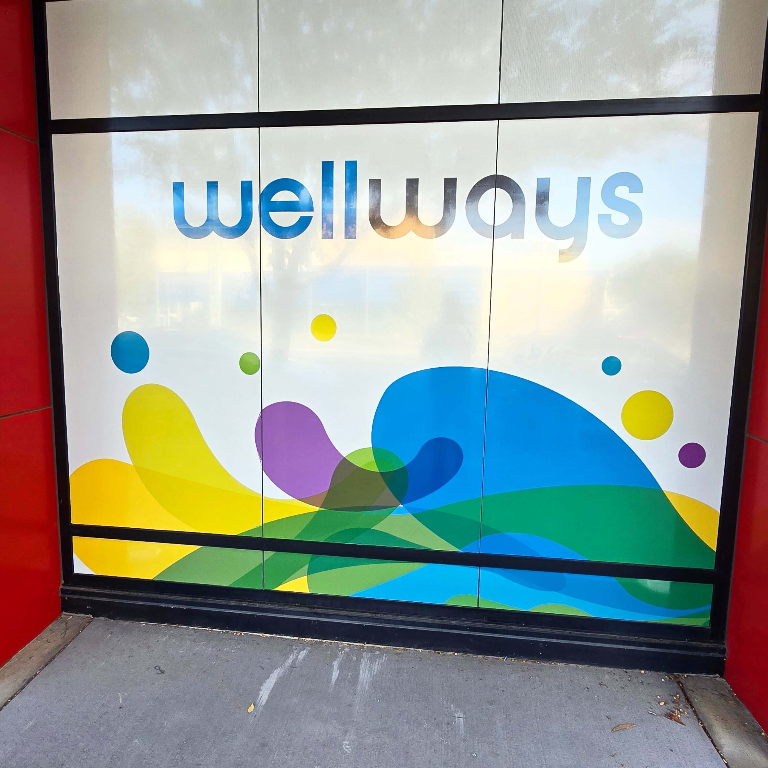 Window Graphics for New Office for Wellways
