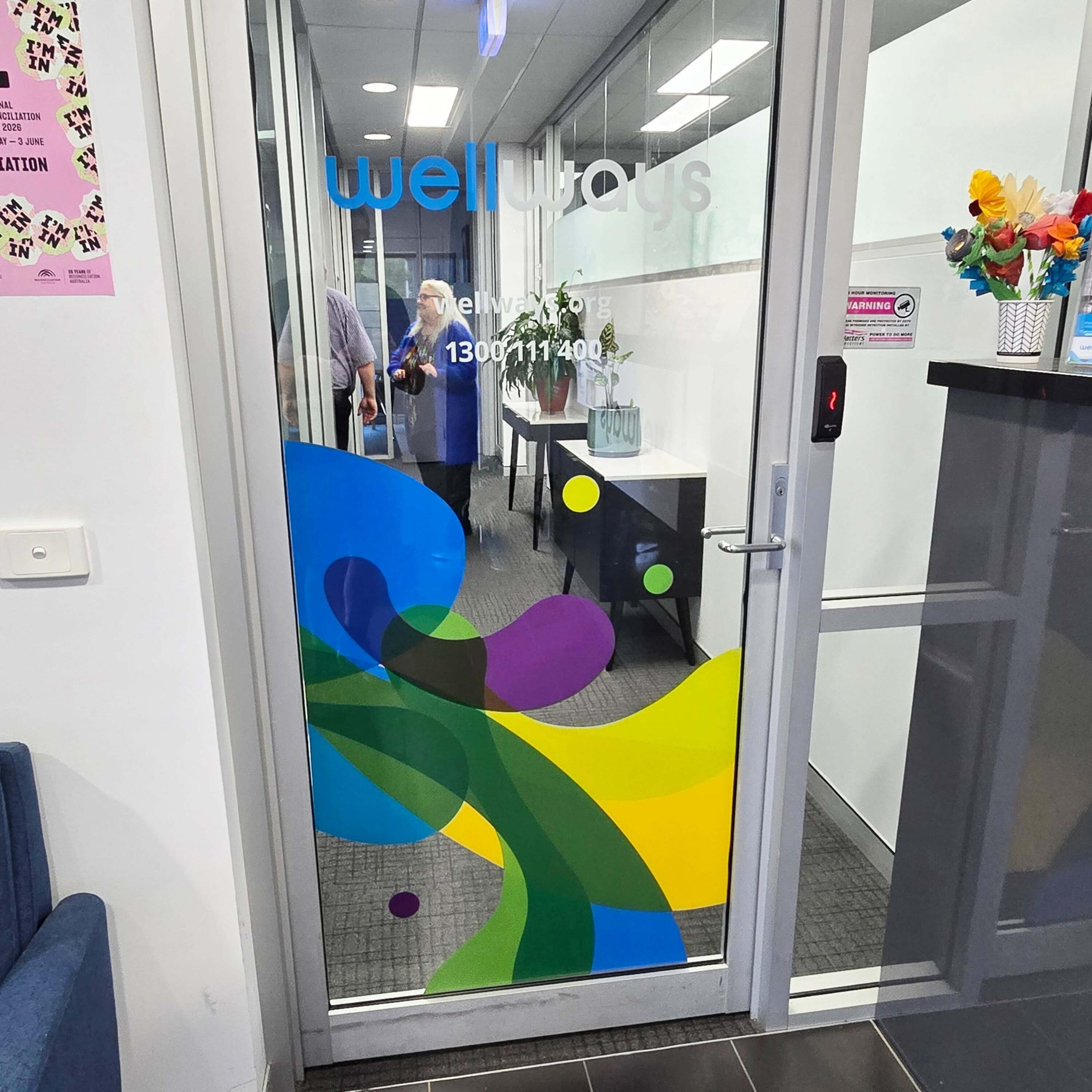 Window Graphics for New Office for Wellways