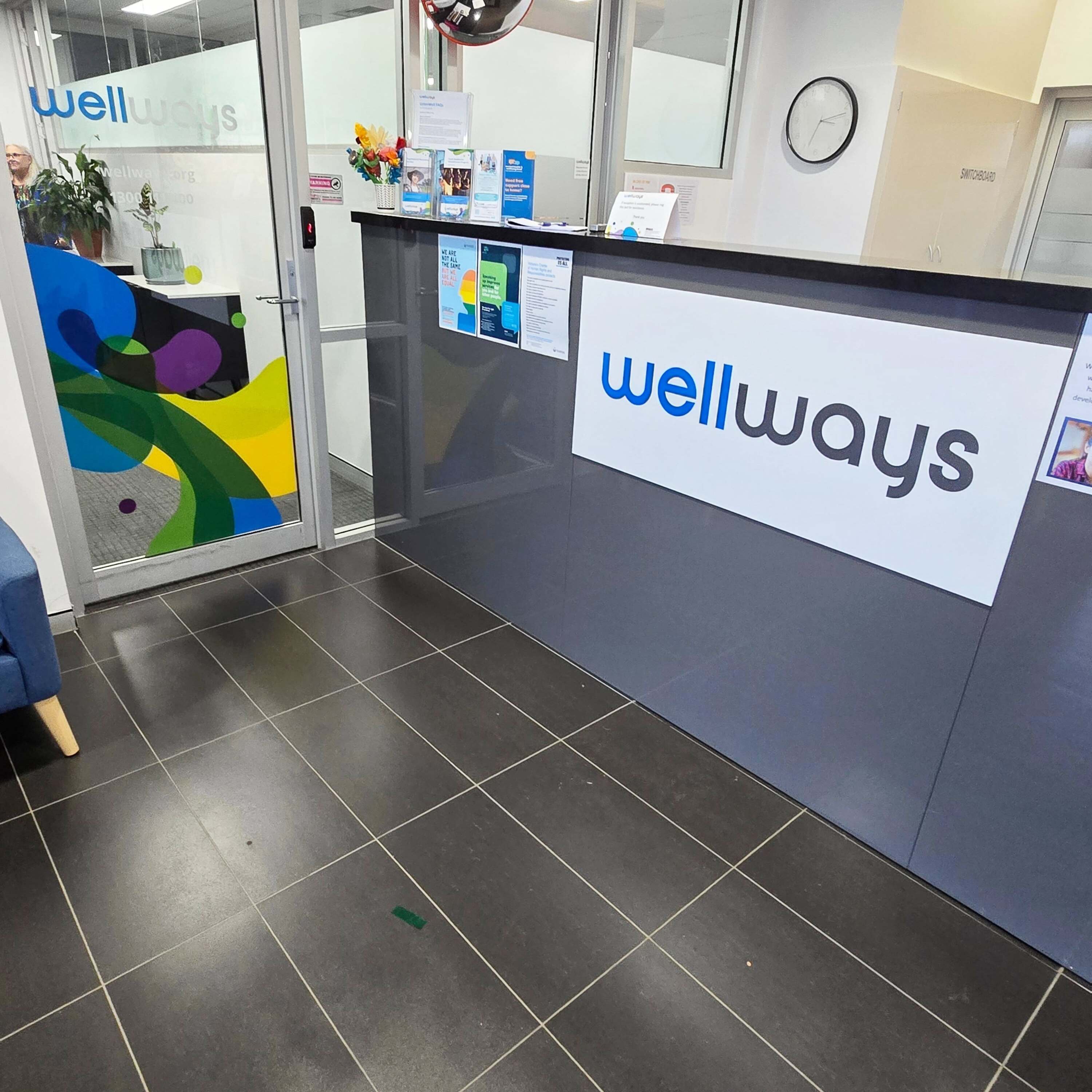 Window Graphics for New Office for Wellways
