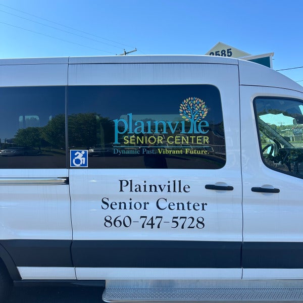 Custom Vehicle Graphics Installation in Plainville, CT for Plainville Senior Center