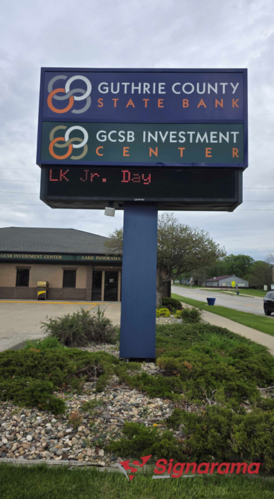 Exterior Signage Refresh for Guthrie County State Bank