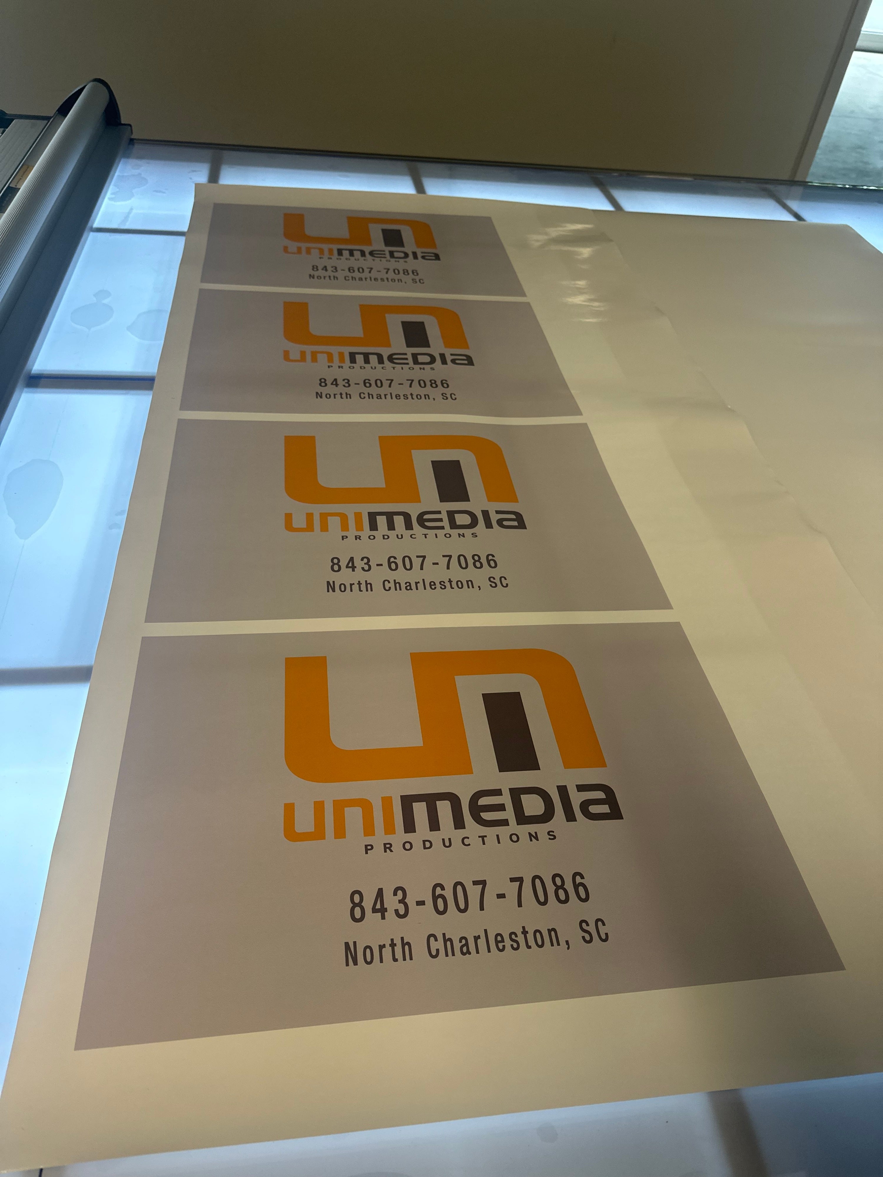 Custom Signs for Unimedia Productions North Charleston, SC