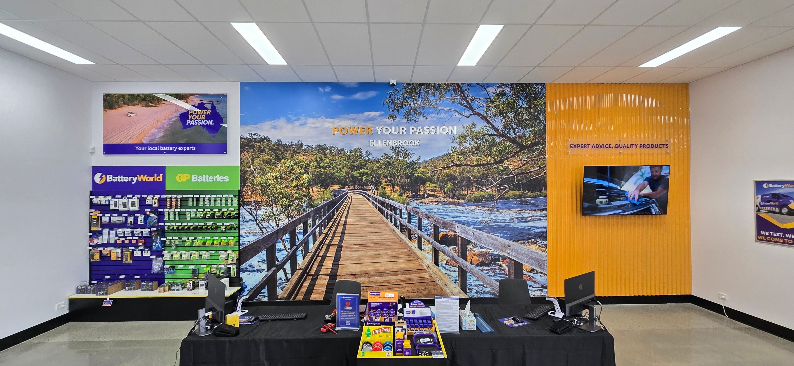Complete New Business Signage for Battery World Ellenbrook