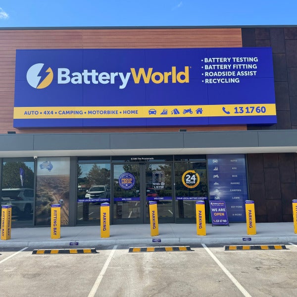 Complete New Business Signage for Battery World Ellenbrook