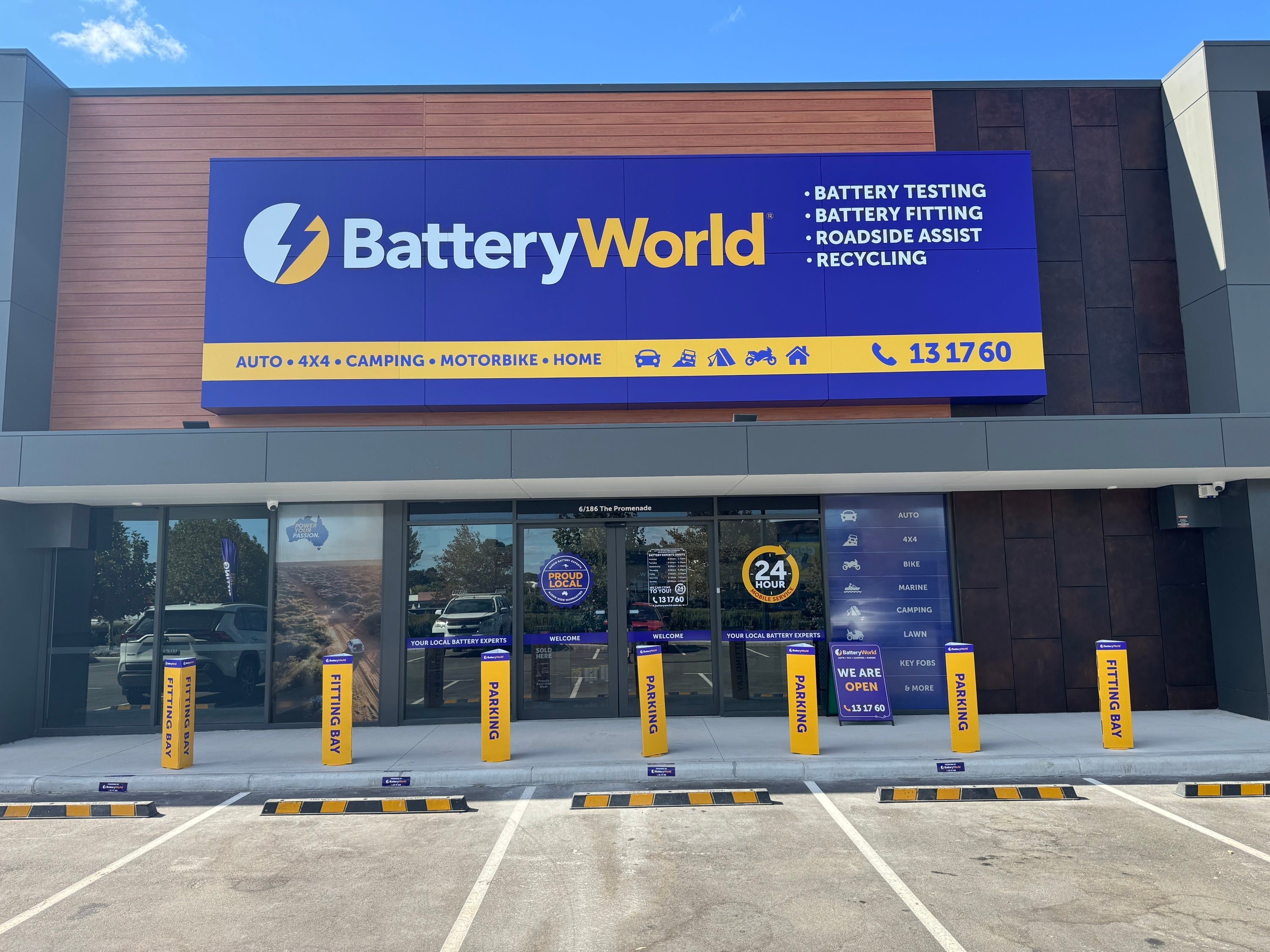 Complete New Business Signage for Battery World Ellenbrook