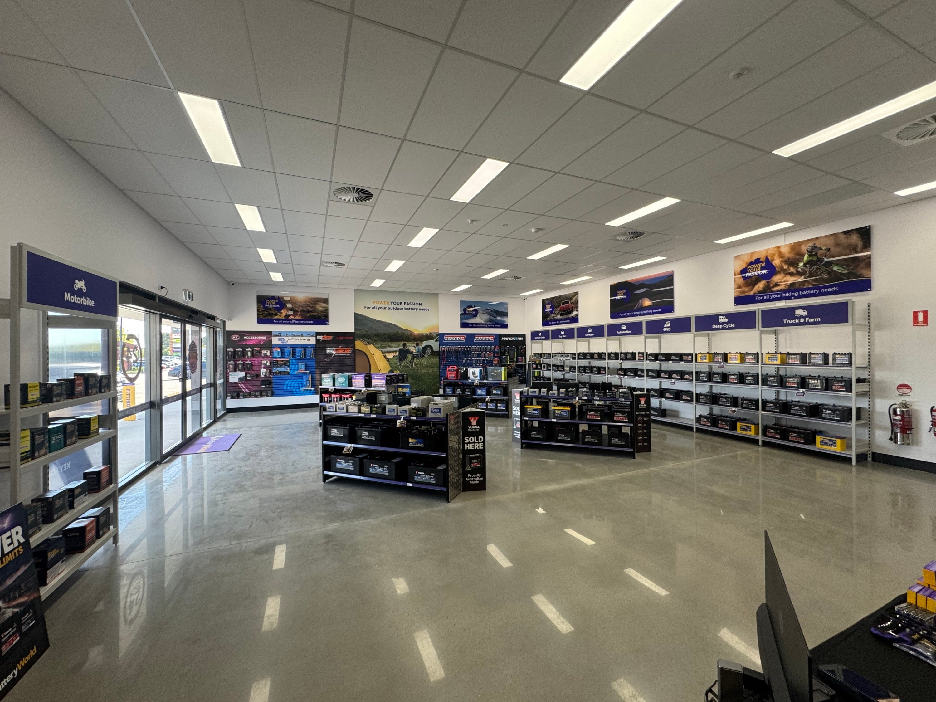 Complete New Business Signage for Battery World Ellenbrook