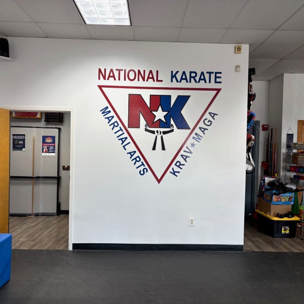 National Karate Wall Mural Mid-range view