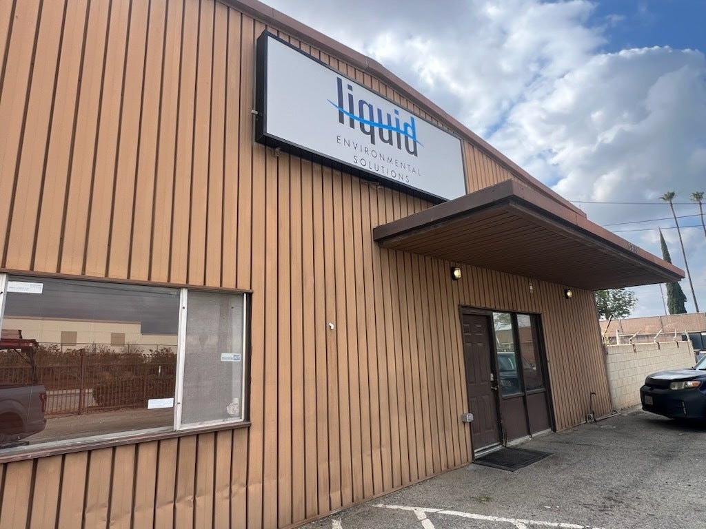 Modernized LED Lightbox Sign for Liquid Environmental Solutions in Riverside, CA