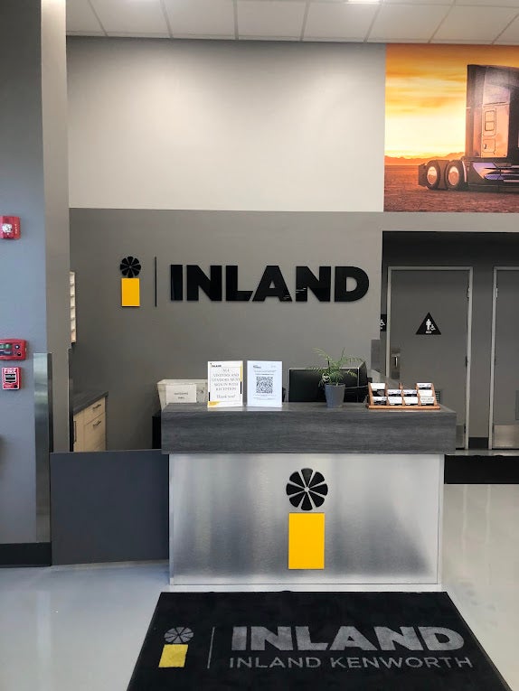 Interior Reception Signage for Inland Kenworth