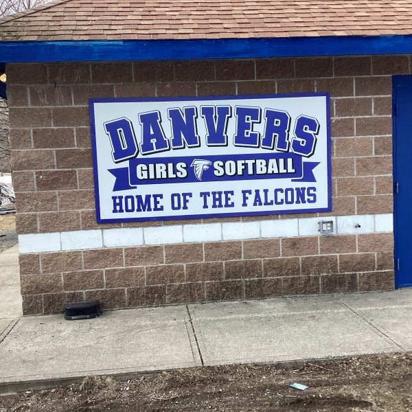 Custom Softball Field Signage for Danvers Girls Softball