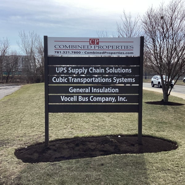 Custom Multi-Tenant Pylon Sign Refacing in Danvers MA