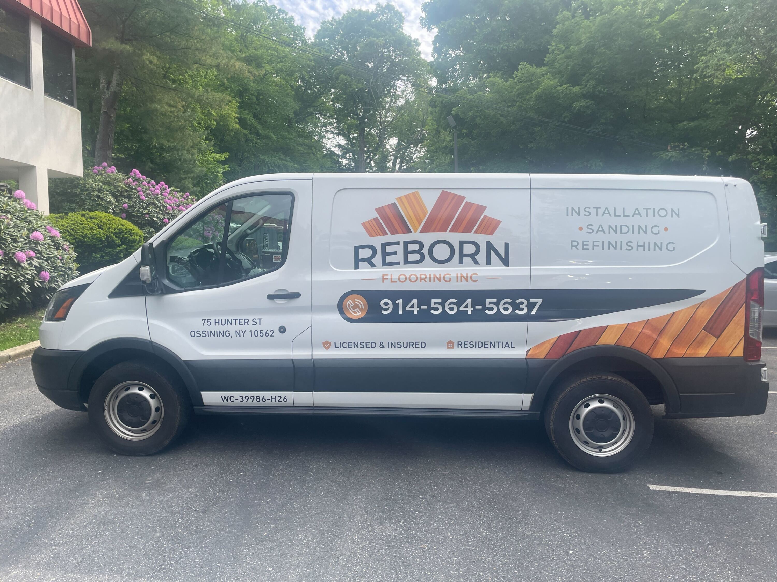 Vehicle Graphics That Work as Hard as You Do: Reborn Flooring’s New Branded Van in Ossining, NY