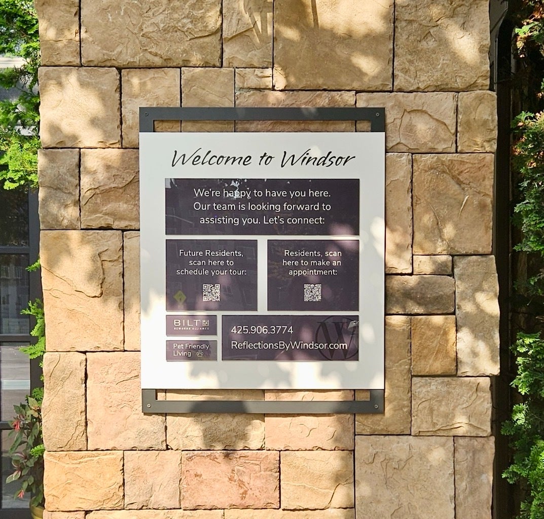 Welcome Signage for Apartments: How Signarama Redmond Helped Windsor Elevate Their Residential Community Branding