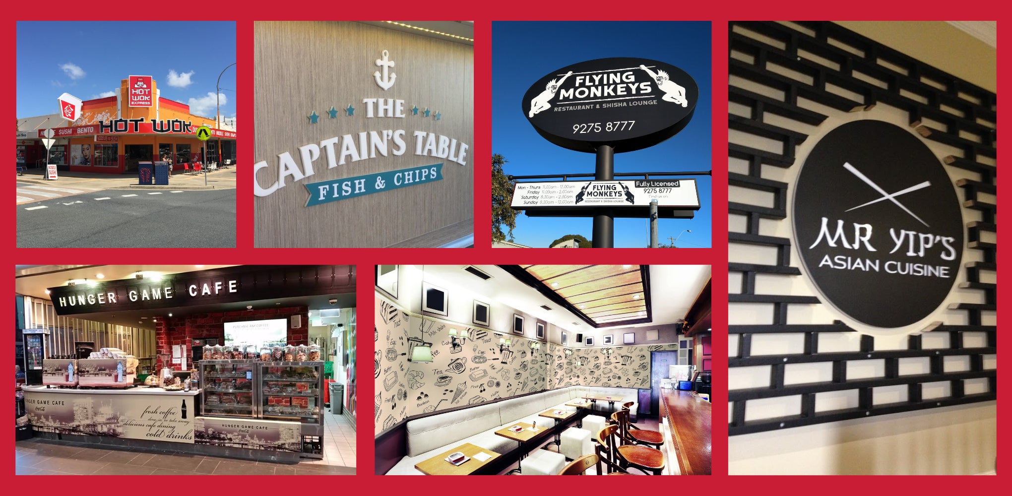 Cafes & Restaurant Signage