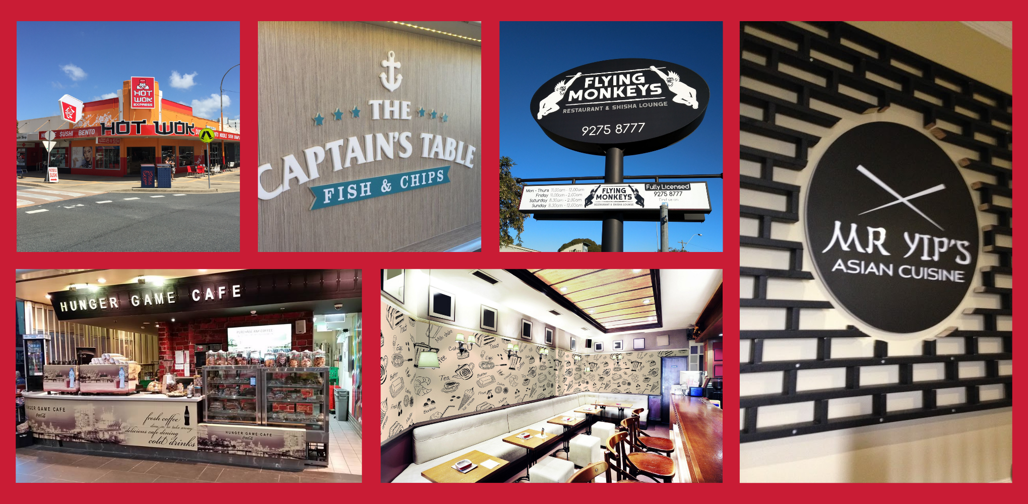 Cafes & Restaurant Signage