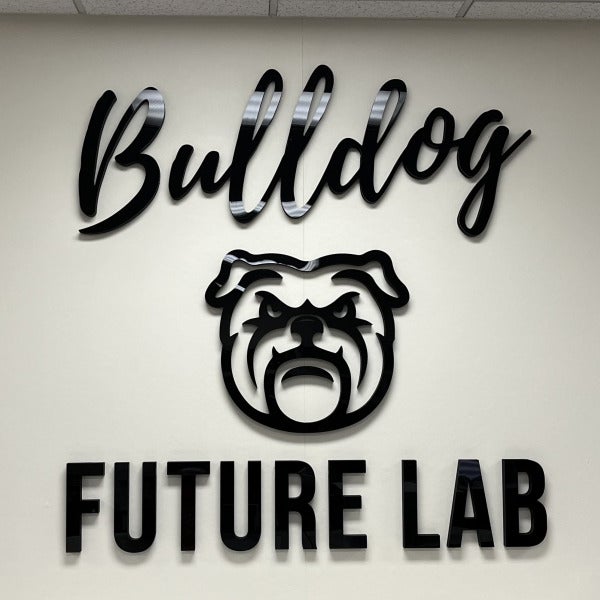 Woodland Park Middle School laboratory wall dimensional graphics