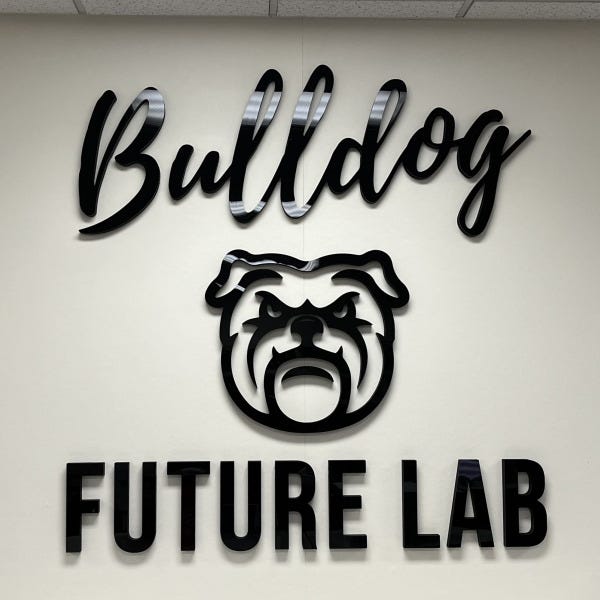 Woodland Park Middle School laboratory wall dimensional graphics