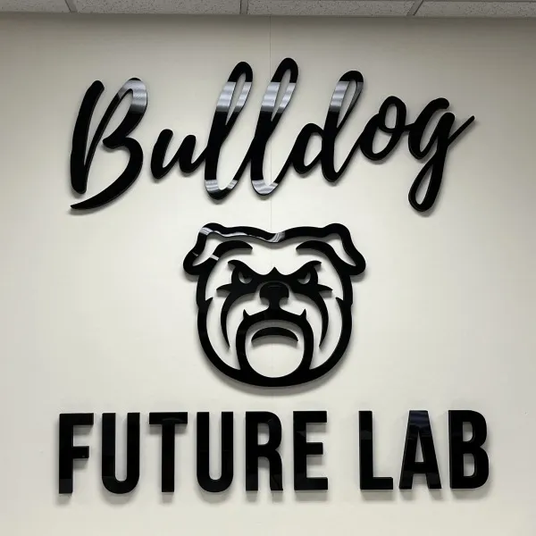 Woodland Park Middle School laboratory wall dimensional graphics