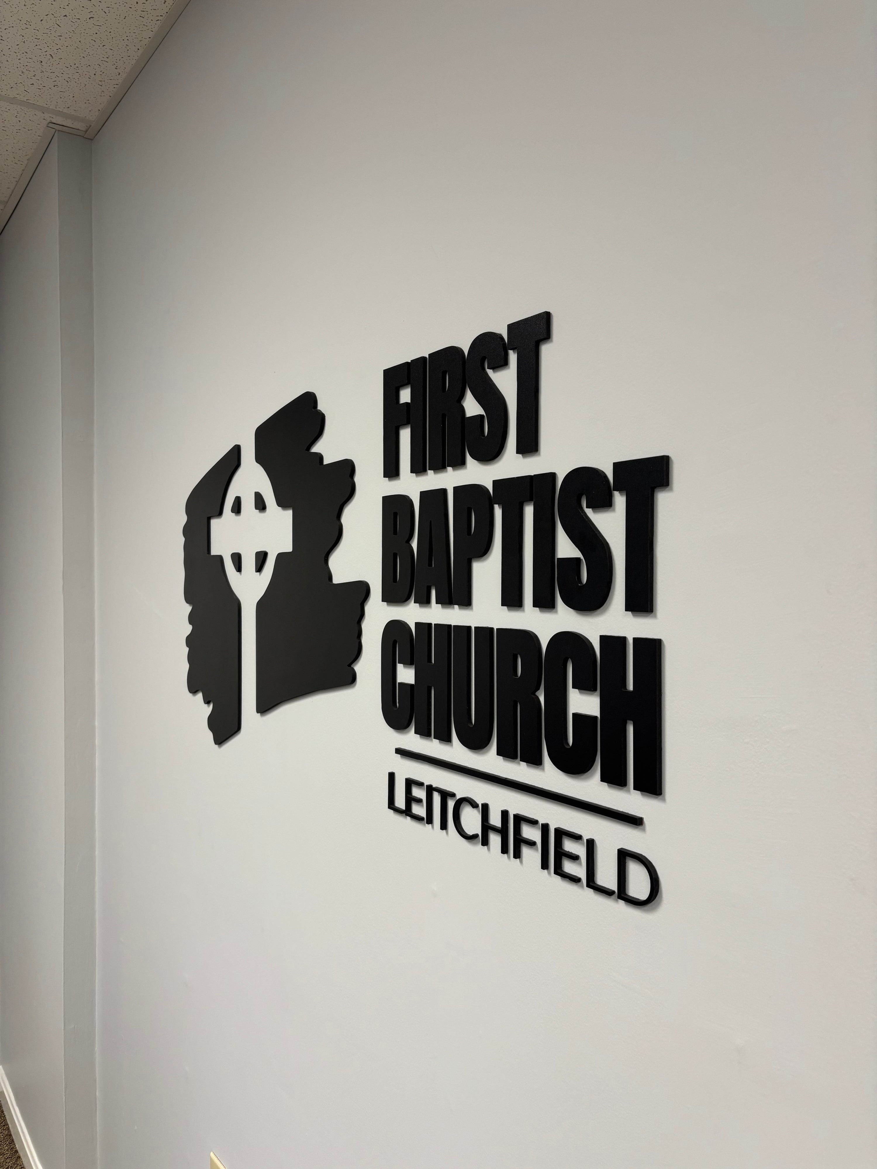 First Baptist Church Leitchfield Signage Project: Custom Interior, Exterior & Wayfinding Signs by Signarama Elizabethtown