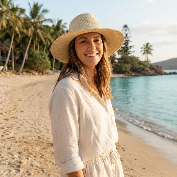 Custom Airlie Paper Straw Hat
