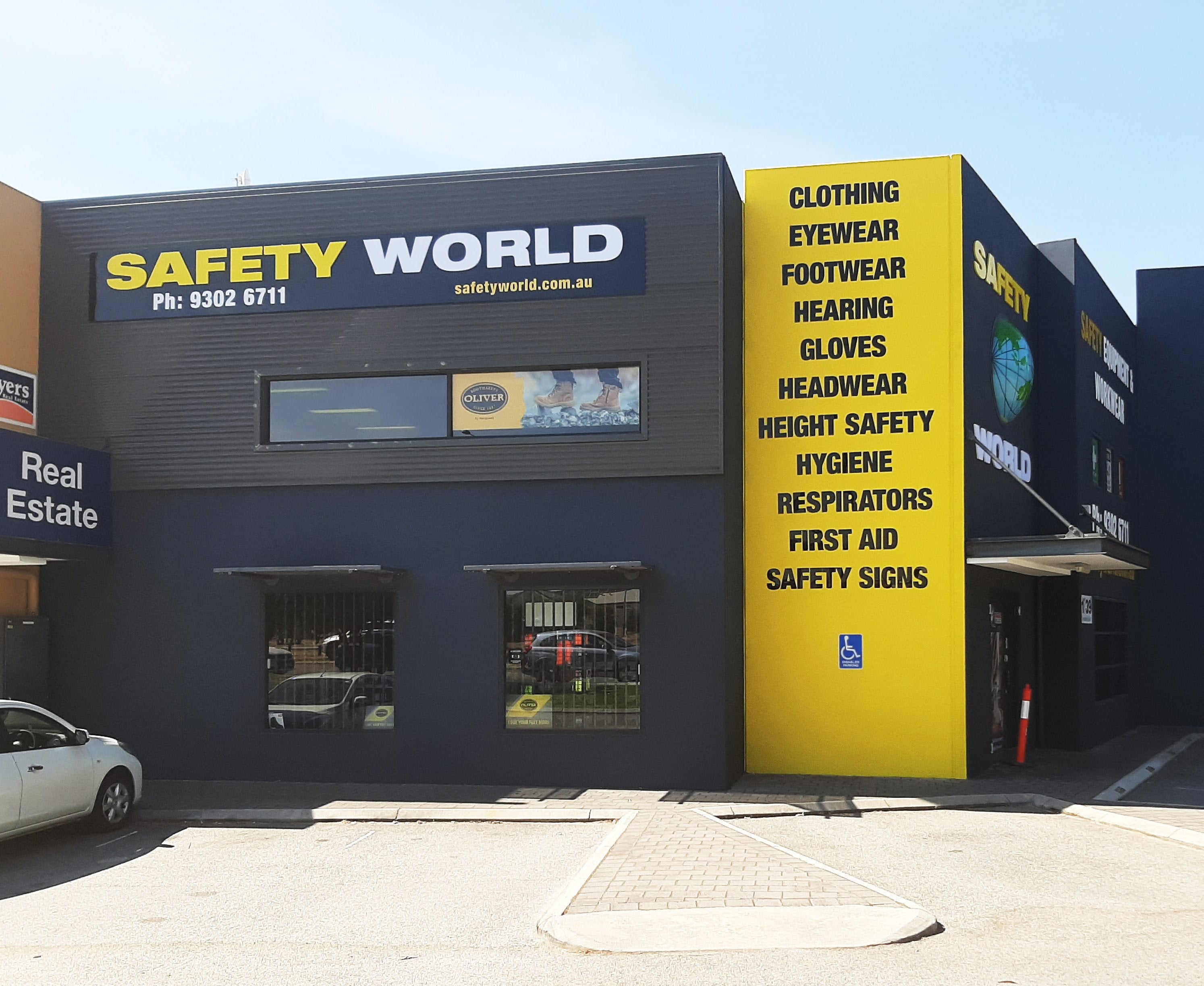 Safety World Building Signage
