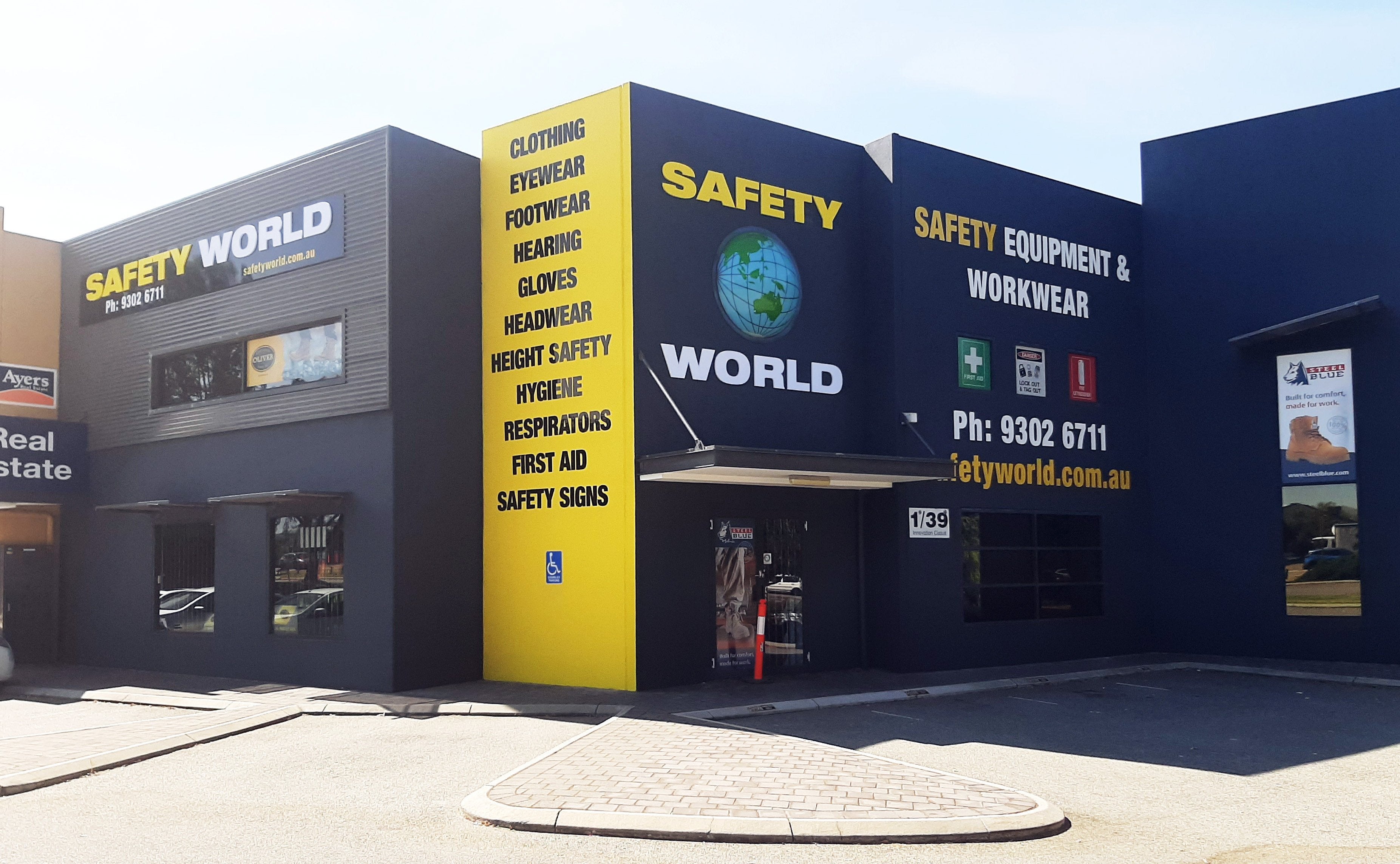 Safety World Building Signage