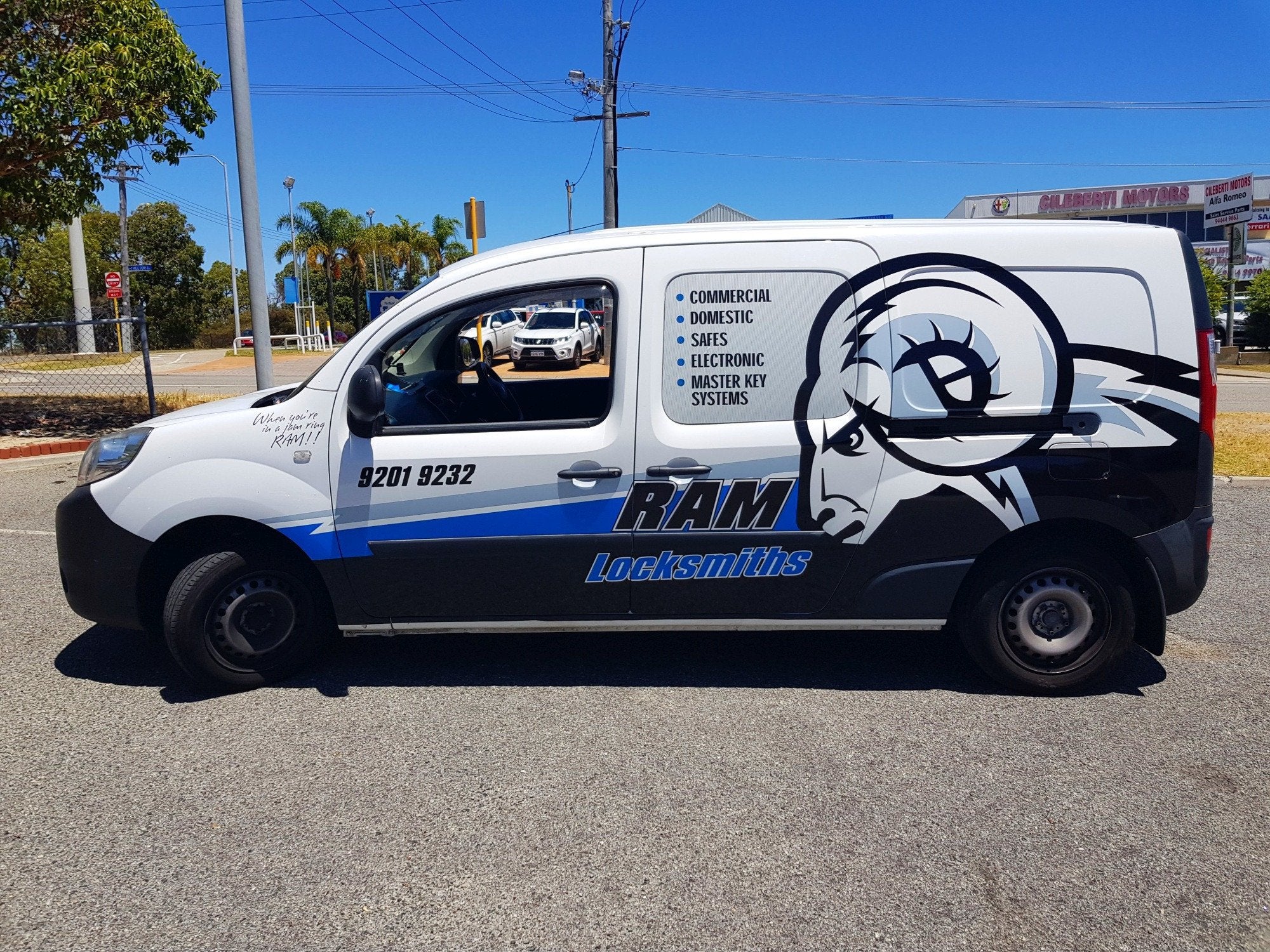 Rams Locksmith Van Wrap