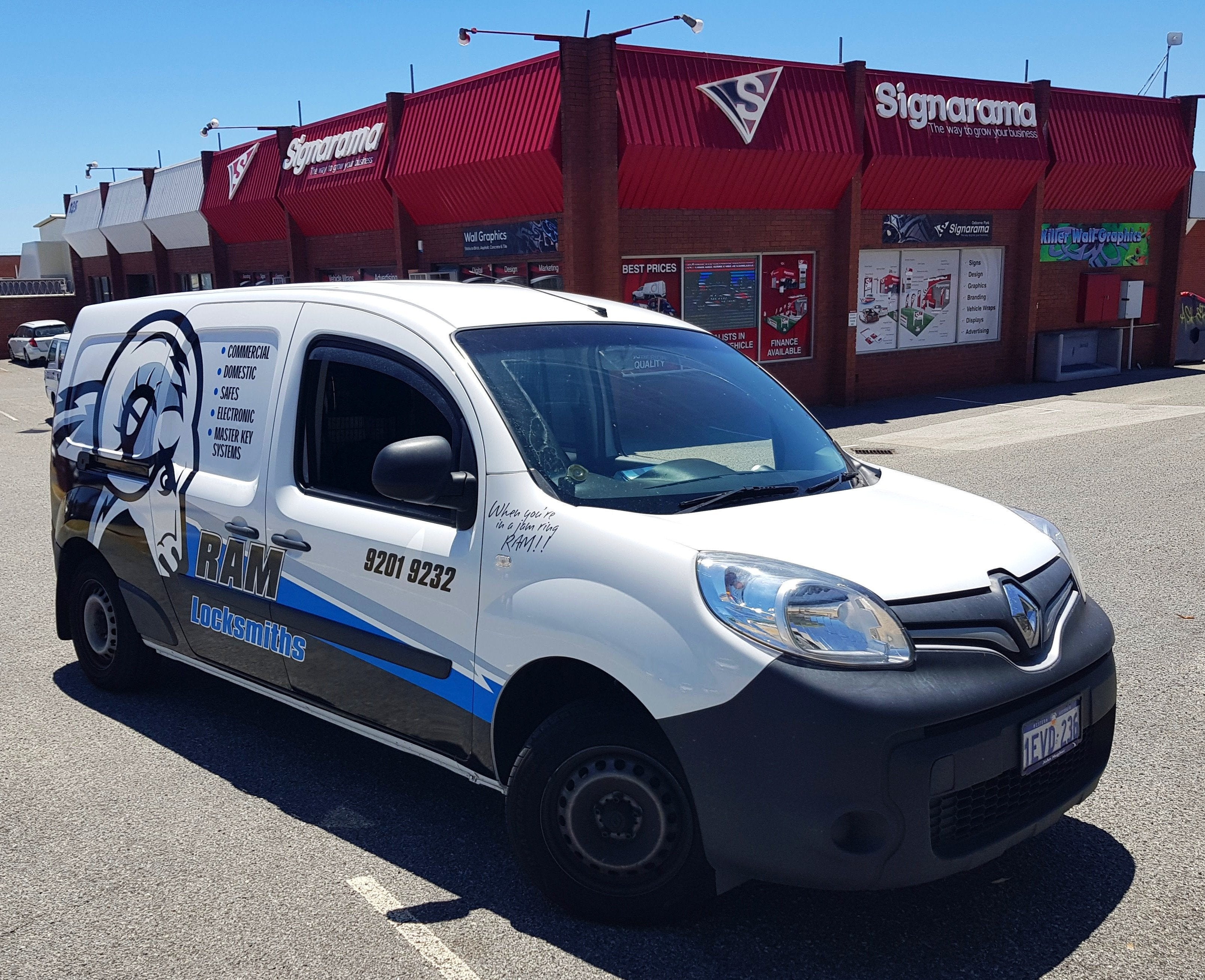 Rams Locksmith Van Wrap
