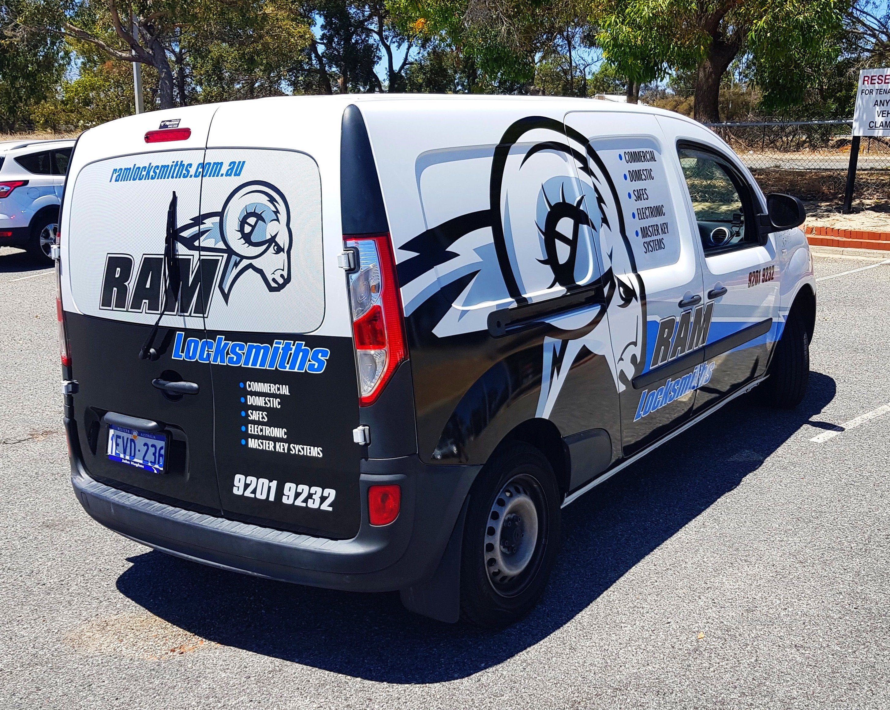 Rams Locksmith Van Wrap