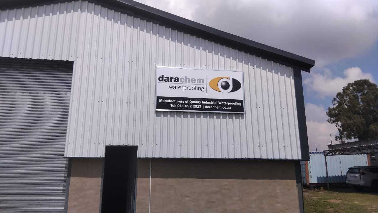 Chromadek Sign on Frame with Aluminium Beading Boksburg