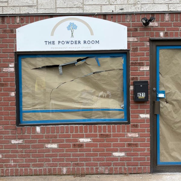 The Powder Room - Raised Letters