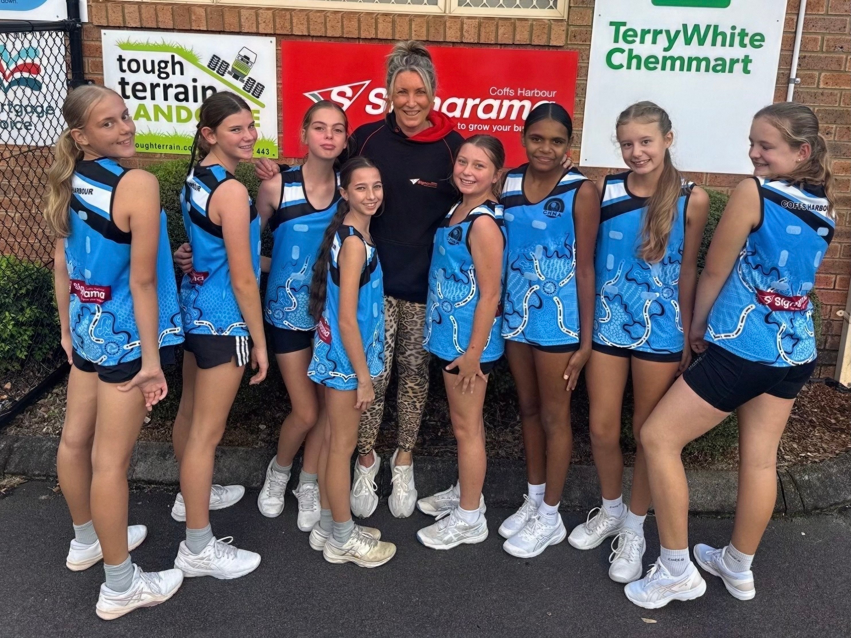 Coffs Harbour Netball Association- Go Team White - little legends 