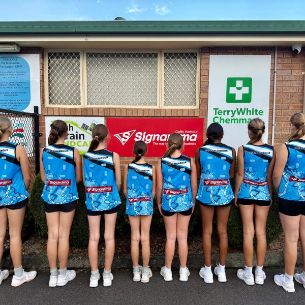 Coffs Harbour Netball Association- Go Team White - little legends 