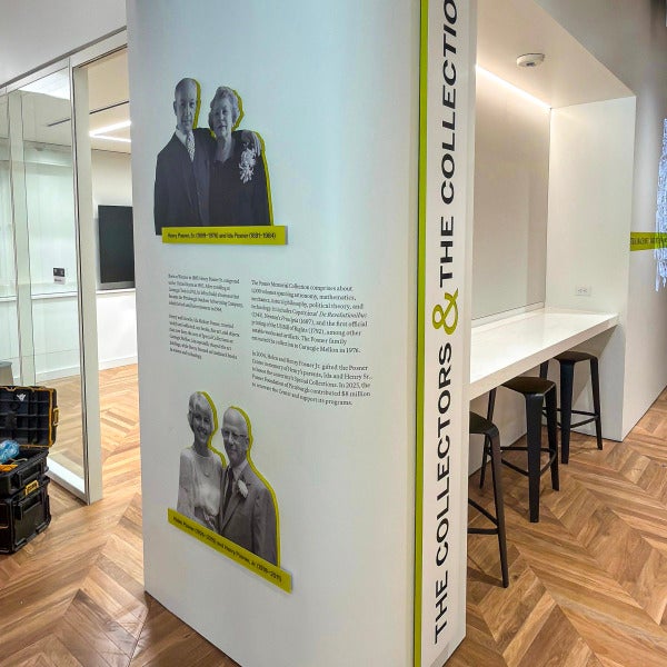 Acrylic Signage & Wall Graphics Honor the Posner Family at Carnegie Mellon University