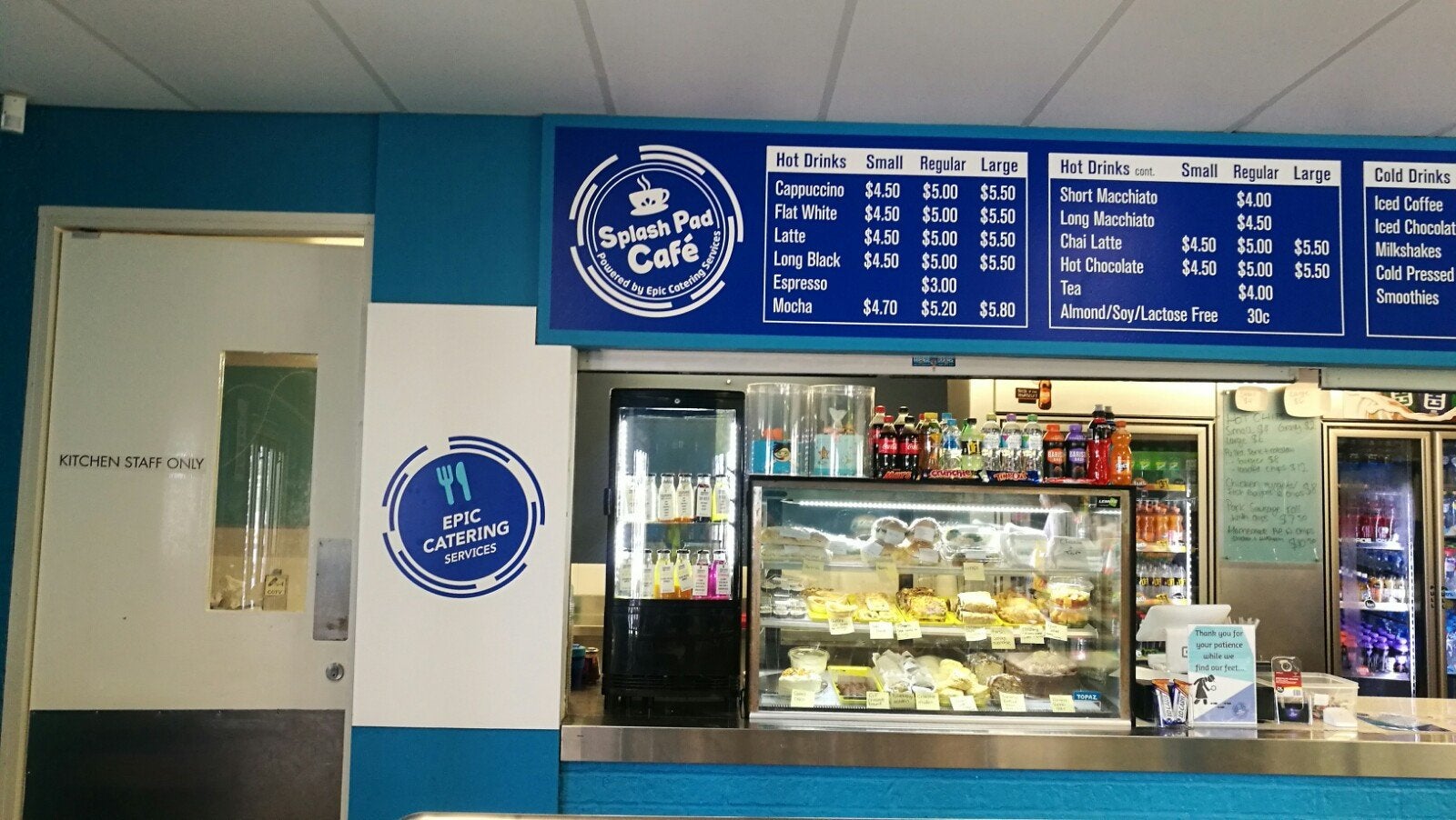 Splash Pad Cafe Signage