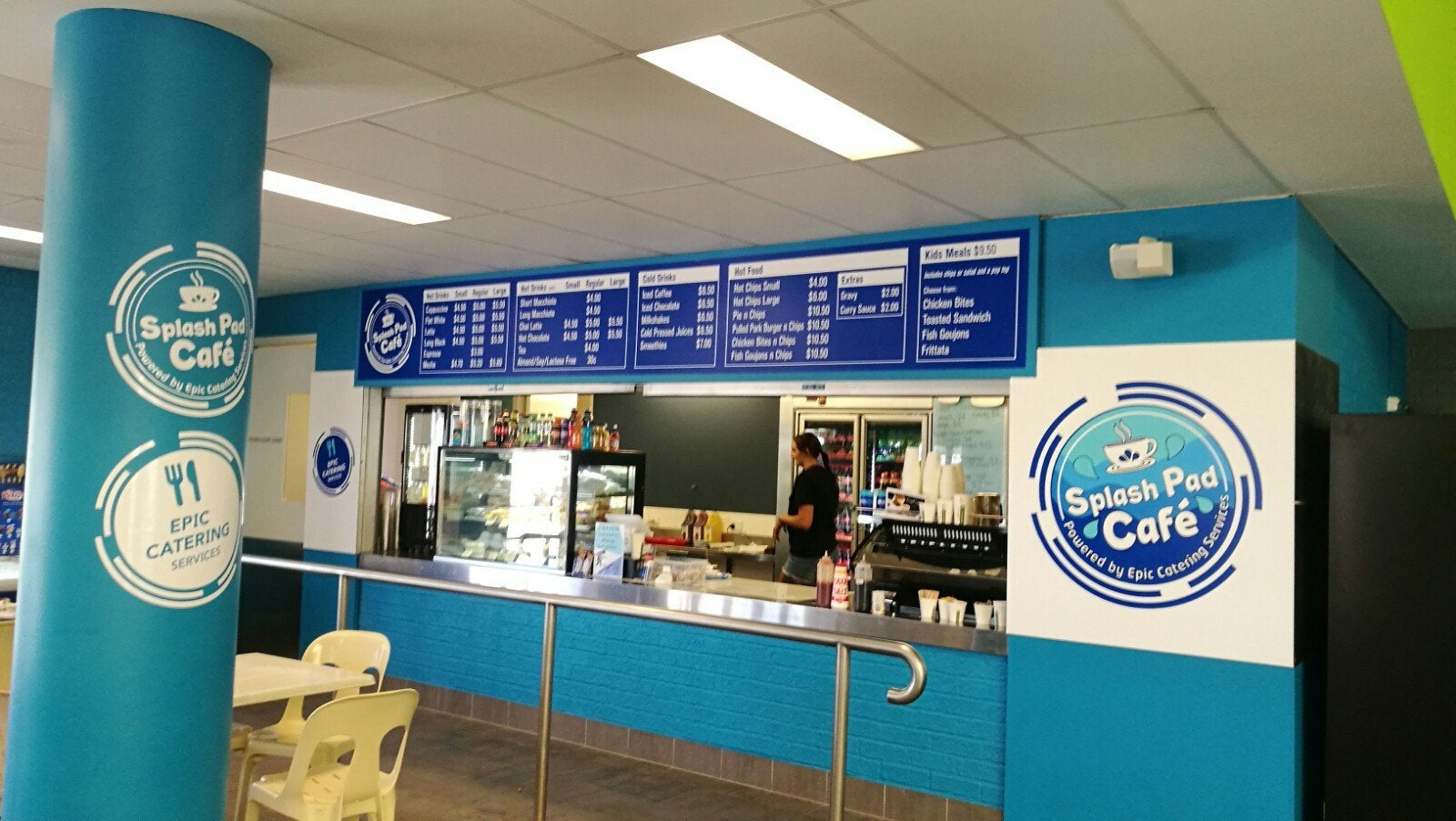 Splash Pad Cafe Signage