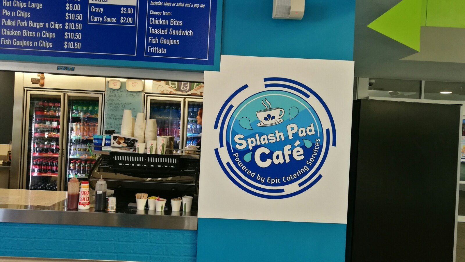 Splash Pad Cafe Signage