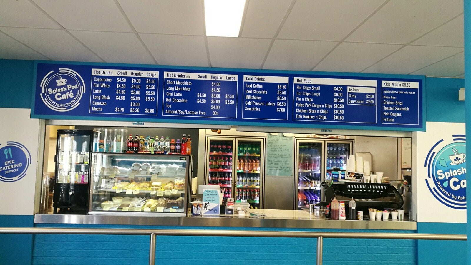 Splash Pad Cafe Signage