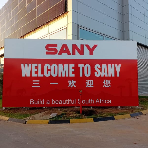Sany Welcome sign