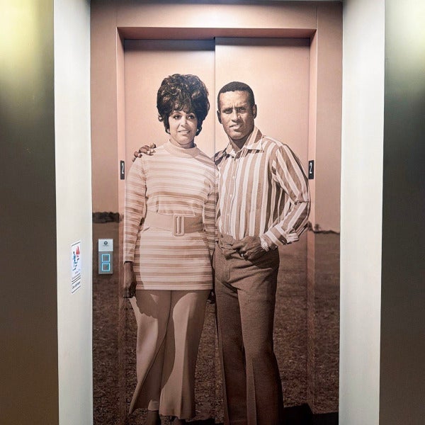 Roberto Clemente Museum Elevator Doors Transformed with Custom Vinyl Graphics in Pittsburgh, PA