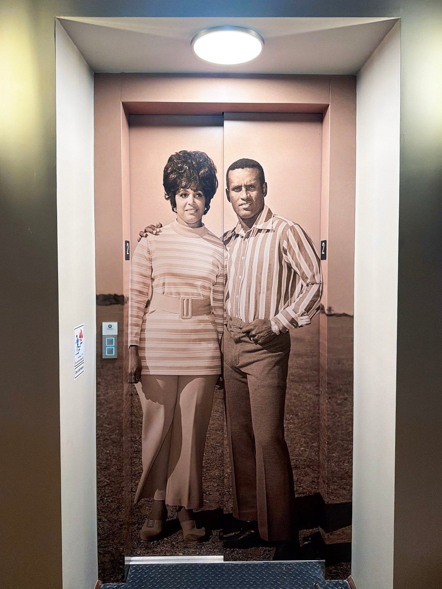 Roberto Clemente Museum Elevator Doors Transformed with Custom Vinyl Graphics in Pittsburgh, PA