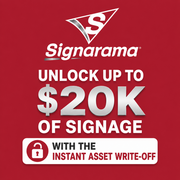 Signage Instant Asset Write-off