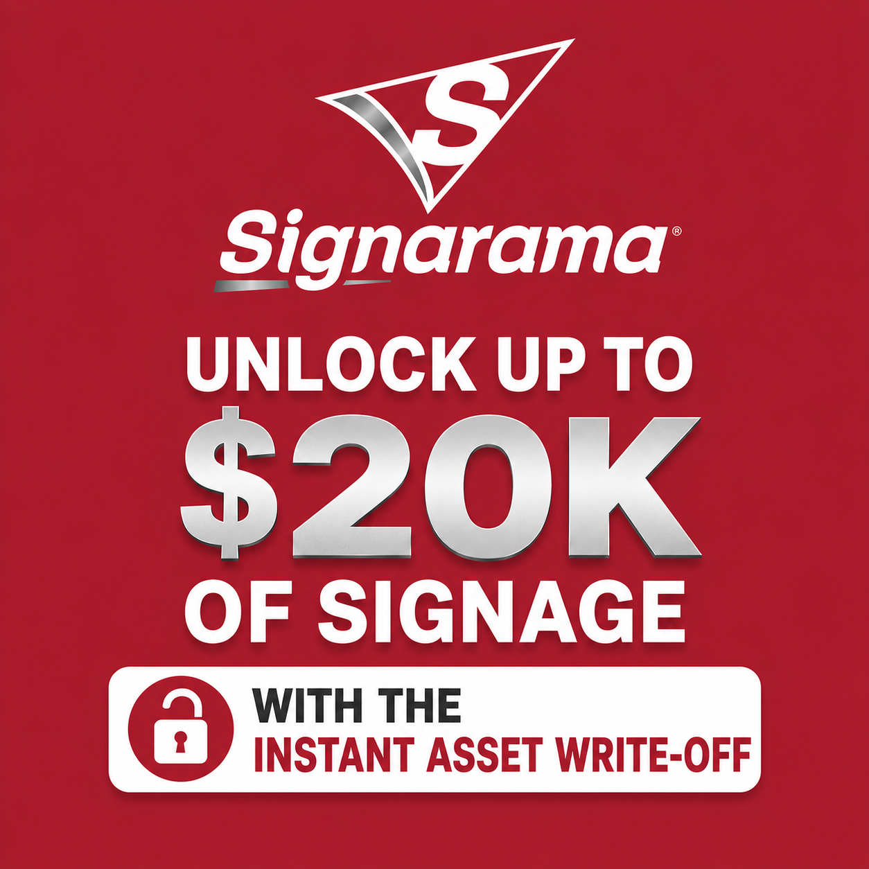 Signage Instant Asset Write-off