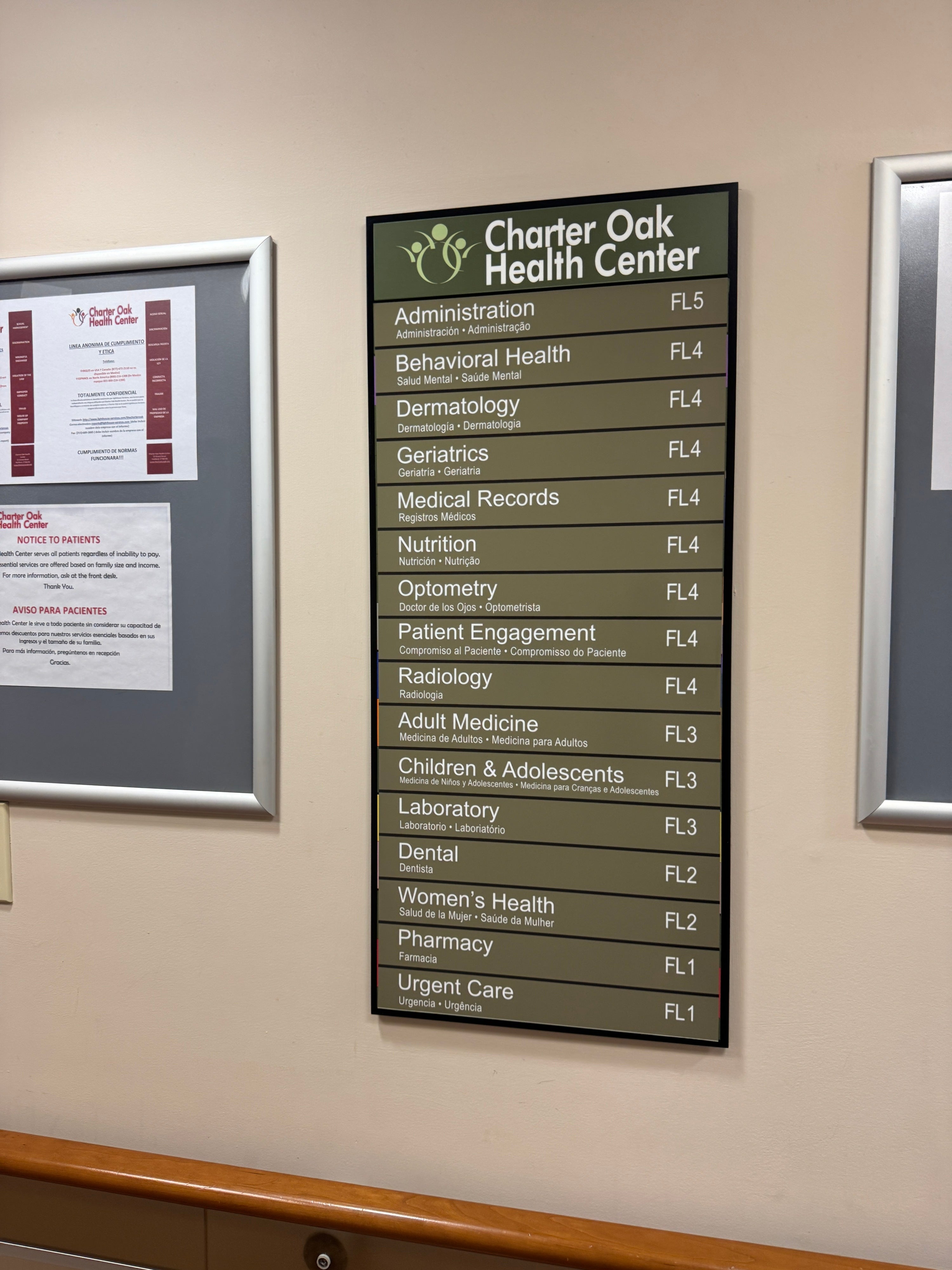 Healthcare Directory Signs & Wayfinding Signage Installation in Hartford, CT