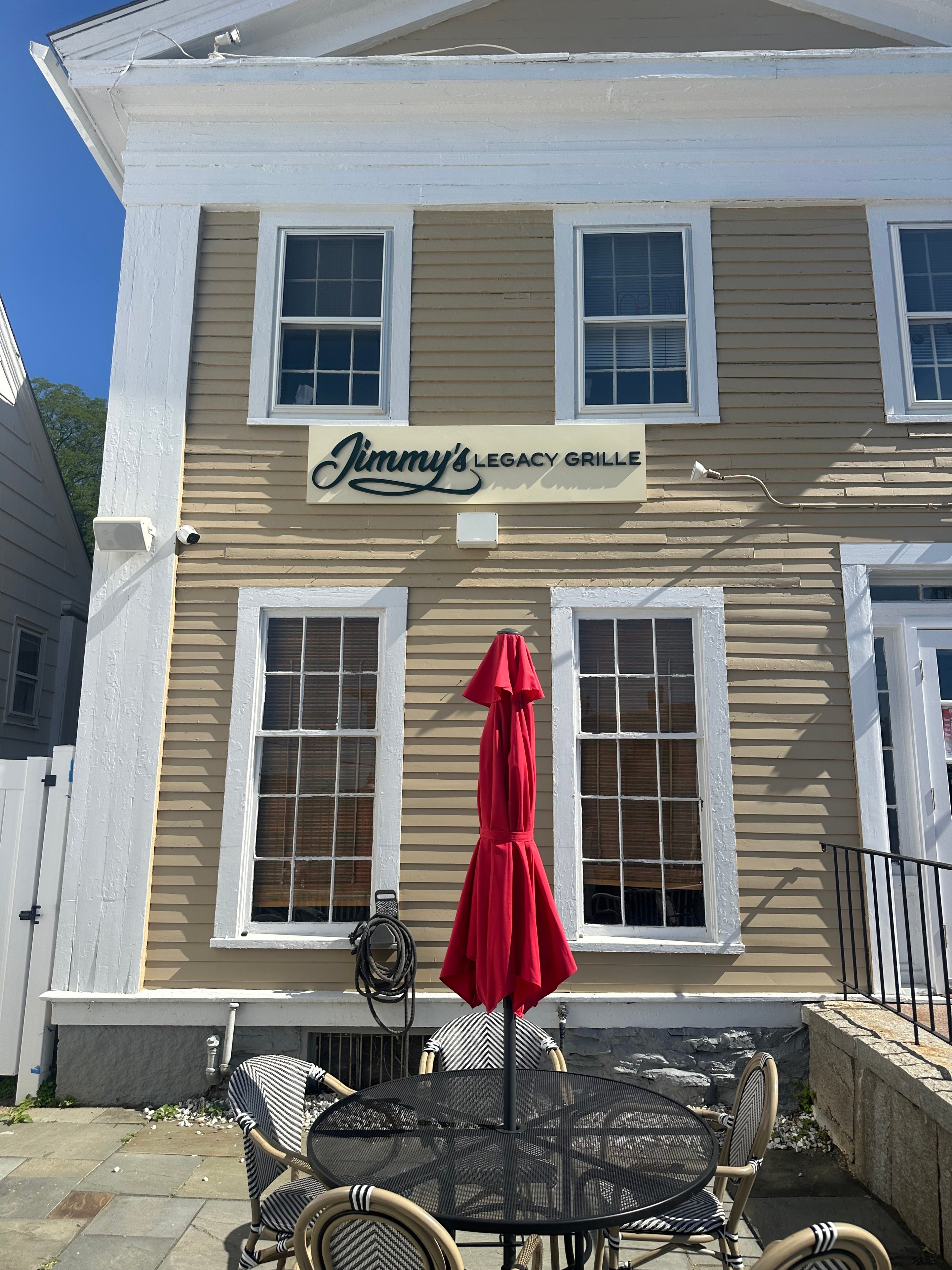 Custom Dimensional Letter Sign Installation for Jimmy's Legacy Grille – East Haddam, CT