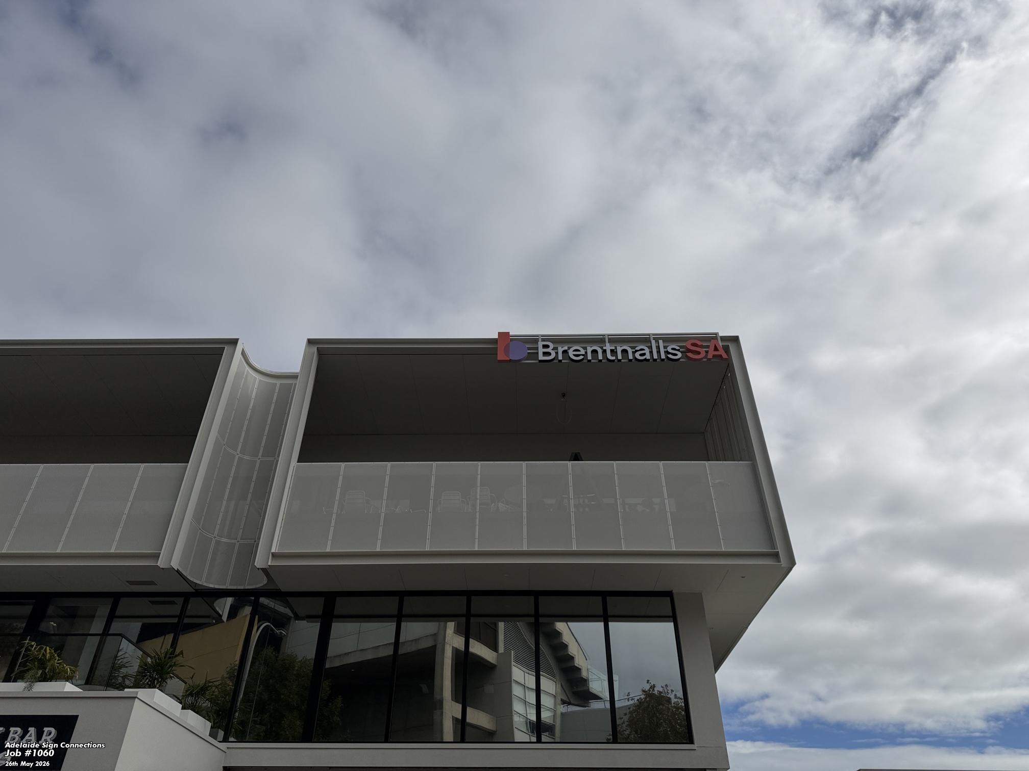 rentnalls' New 3D Illuminated Roof Signage Makes a Bold Statement