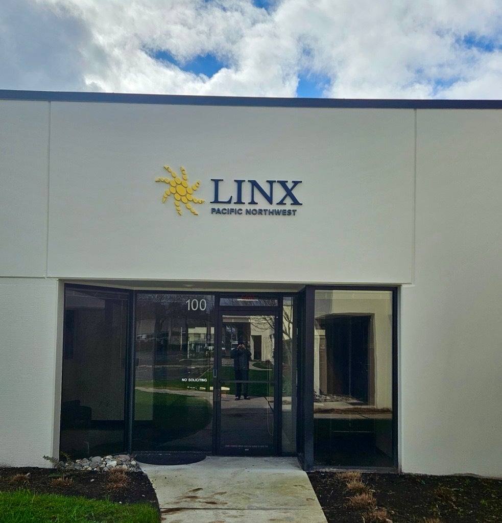 Custom Dimensional Letter Sign for LINX Pacific Northwest | Redmond, WA